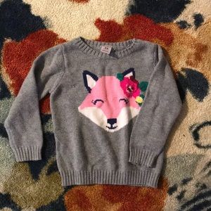 Toddler Girl Fox Sweater!